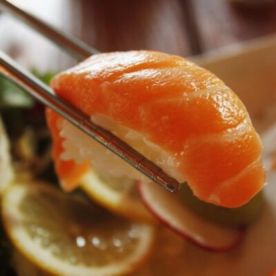 Raw Salmon Sushi
